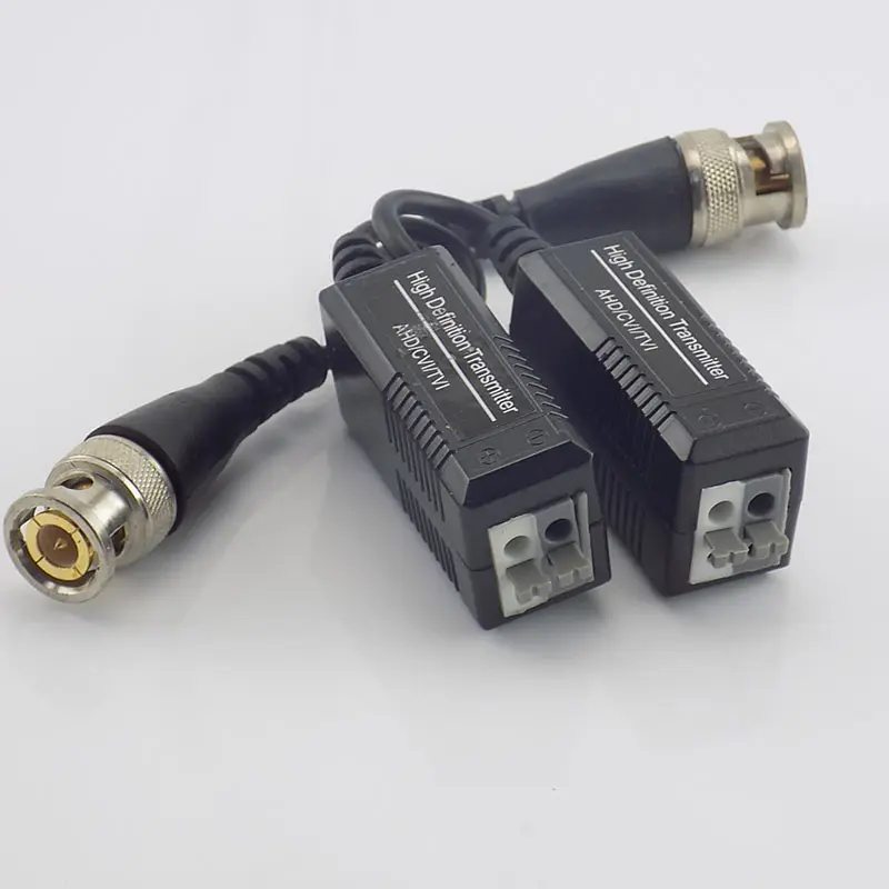 Kamera CCTV Pasif Balun BNC Kabel Konektor Kabel Koaksial Adaptor Bnc Konektor Koaksial