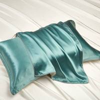 Taie d'oreiller de luxe en soie de lin et acide hyaluronique 100% soie de mûrier pour dormir
