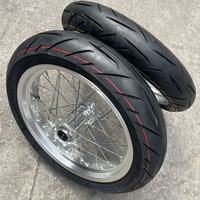 Kit Roda Supermoto Surron Ultra Bee 17 Inci CNC Anti-Korosi Aluminium Performa Tinggi Depan Belakang Sepeda Motor Listrik E-bike
