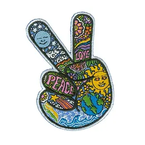 Wholesale Sew On Embroidered Patches Custom Laser Cut Patches Iron On Brand Patch For Jacket