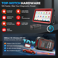 Herramienta de diagnóstico LAUNCH X431 Pro3S + V5.0 EOBD/OBD2, actualización gratuita por 2 años, 30 + DBScar, reinicio, Analizador de lector de código de escáner automático de 10"
