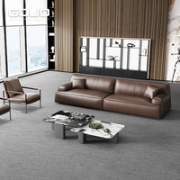 Canapé moderne d'usine, canapés de bureau sectionnels confortables en cuir PU, meubles, ensemble de canapés de bureau de direction modernes