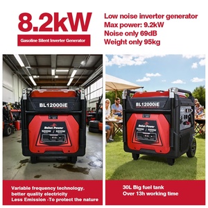 Generador Pequeño de 8.2KW con Tanque de 30L para Barbacoa al Aire Libre, Generador Portátil Silencioso de Gasolina de 9.2kw para Camping - Product Image 3