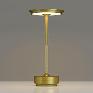 Lampe de bureau LED géométrique moderne rechargeable par USB, 3 modes d'éclairage réglables, commande tactile, simple et flexible pour la chambre à coucher, la décoration de la maison - Product Image 1