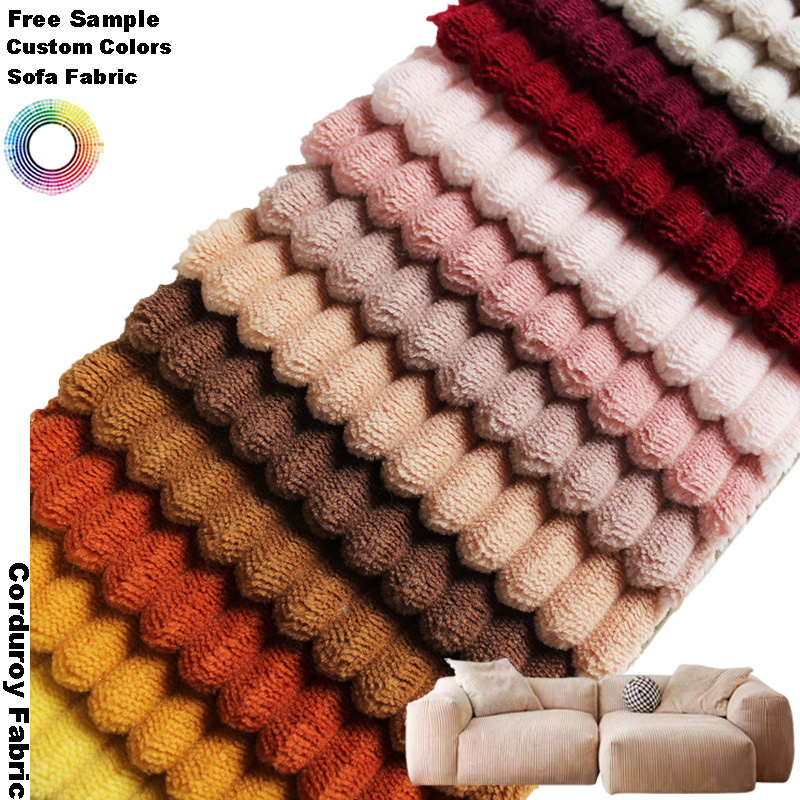 Embossed Tricot Velvet Upholstery Fabric Waterproof