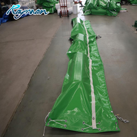 Boom de confinement d'huile remplie de mousse gonflable en Pvc écrans de contrôle de la pollution flottants barrières de turbidité rideau de limon à ordures