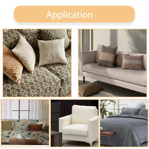 Tissu d'ameublement en velours velouté doré imprimé, résistant aux taches, 200-370 g/m², pour canapé - Product Image 3