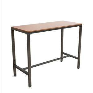 Mesa Alta Rectangular Moderna para Patio Exterior, Juego de 1 Plaza para Uso Comercial, Mesa Alta Resistente y Duradera - Product Image 4
