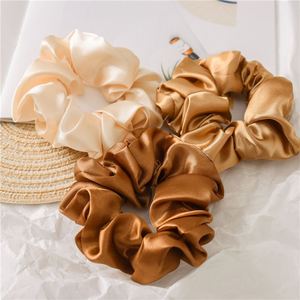 Élastiques à cheveux tendance coréens personnalisables pour bébés filles, chouchous élégants en satin de soie avec poche zippée, personnalisables - Product Image 1