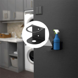 Wall Mounted <b>Spray</b> Bottle Holder 3 Hole <b>Set</b> Heavy Duty Powder Coated For Kitchen Bathroom Hospital Workshop Storage - Product Image 3