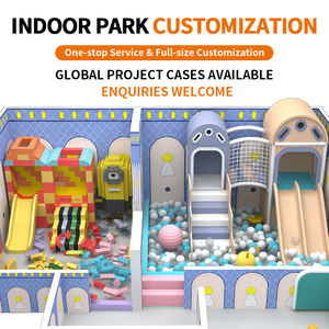 Коммерческая детская игровая площадка в мультяшном стиле для помещений — горка/бассейн с шариками/конструкторы и ролевые игры для торговых центров - Product Image 3