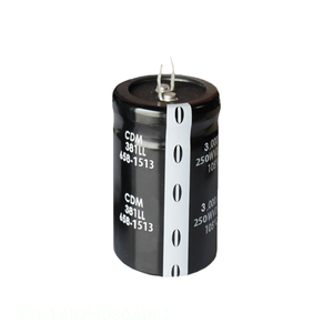 Distribuidor Autorizado 381LL682M080A062 Condensador de Aluminio 6800uF 20% 80V SNAP TH 6800 uF Condensador de Orificio Pasante - Product Image 1