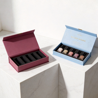 Boîte cadeau rigide magnétique personnalisée avec insert en mousse pour vernis à ongles, soins des ongles, emballage cosmétique, vente en gros, haute qualité, écologique