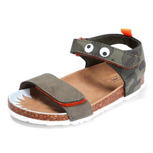 Di nuovo Modo Divertente di Stampa Bella di Disegno Per <span class=keywords><strong>Bambini</strong></span> Suola In Sughero Piede-letto Per <span class=keywords><strong>Bambini</strong></span> Ragazzi Sandali con Gancio e Anello di Cinghie Regolabili - Product Image 1