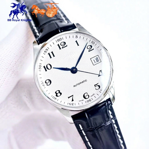 Men's High Quality Luxury Fashion Quartz <b>Watch</b> 316L Stainless Steel <b>Case</b> Waterproof Leather Strap Sapphire Crystal Transparent - Product Image 1