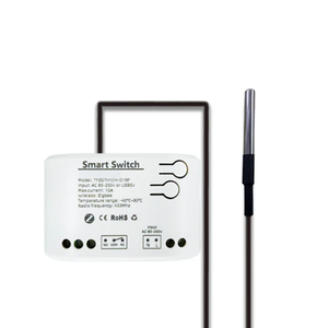 Tuya Smart Zigbee Switch with Temperature and Humidity Sensor Passive Dry Contact Zigbee Relay Work with Home Assistant - Product Image 1