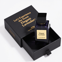 Boîte-cadeau d'emballage de parfum personnalisée en usine, boîte à tiroir en carton, cartouche de parfum, flacon de parfum vide de 50 ml