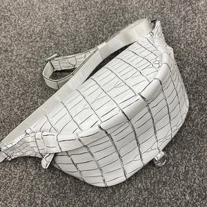 Handcrafted Genuine Crocodile Leather <b>Men's</b> Chest <b>Bag</b> Zipper Closure Durable Cowhide Lining Premium Waterproof <b>Crossbody</b> <b>Bag</b> - Product Image 1