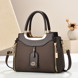 2026 Women's <b>Soft</b> <b>Leather</b> Large Capacity Handbag Zipper Decor Single Shoulder Crossbody <b>Bag</b> New Fashion Waterproof - Product Image 3