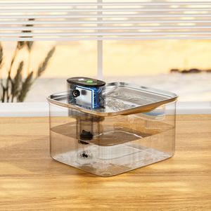 Fuente de Agua <span class=keywords><strong>para</strong></span> Mascotas de Acero Inoxidable con Bomba Silenciosa de 3.5L <span class=keywords><strong>para</strong></span> <span class=keywords><strong>Perros</strong></span> y Gatos, Suministro de Fábrica - Product Image 4