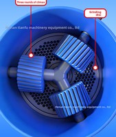 Nouvelle machine à granulés d'aliments pour animaux de 50-75 kg/h, moulin à aliments diesel en fonte pour l'élevage avicole à petite échelle Kawise