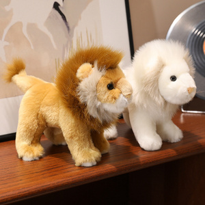 Peluche Lion Blanc Dessin Animé Ultra Douce pour Crèche, Animal en Peluche Zoo, Jouet Confortable pour Enfants, Petite Poupée Lion Artificielle au Design Inspiré - Product Image 6