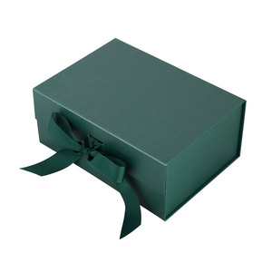 Caja de Regalo Rígida de Lujo Verde con Materiales Reciclados, Grabado en Relieve, Laminación Mate y Cierre Magnético para Empaque de Joyería - Product Image 6