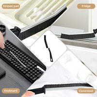 Brosse de nettoyage pour crevasses à poils durs Plinthe multifonctionnelle Ventilateur aveugle Fenêtre Porte coulissante Rail pour le nettoyage de la salle de bain