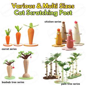 Multi tamaño lindo gato rascador estilo de dibujos animados apretado Sisal estable gato rascador - Product Image 2