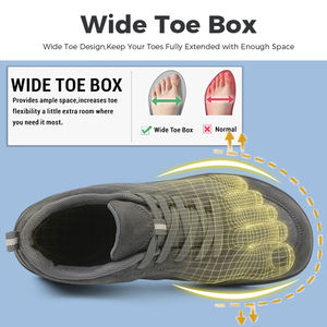 Nouvelles chaussures pieds nus pour hommes et femmes, semelle minimaliste personnalisée à dénivelé zéro avec boîte à orteils large, baskets urbaines, chaussures de <span class=keywords><strong>fitness</strong></span> et de marche - Product Image 3