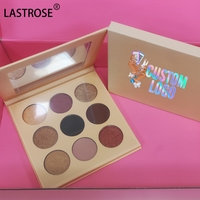 Palette de fards à paupières en gros à 12 couleurs, scintillante et pailletée, maquillage végétalien, marque privée