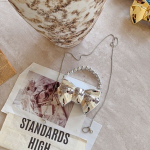 Nuova Borsa da Sera di Lusso in Acrilico con Fiocco, <span class=keywords><strong>Pochette</strong></span> Portarossetto, Mini Borsa a Tracolla per Ragazze, Elegante Borsetta da Festa - Product Image 4