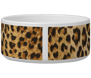 Ceramic <span class=keywords><strong>Leopard</strong></span> Pattern Round Custom Eco-friendly Gift Cat <span class=keywords><strong>Dog</strong></span> Alimentador Pet Bowl <span class=keywords><strong>Leopard</strong></span> Animal 2 Tema Pet Bowl - Product Image 5
