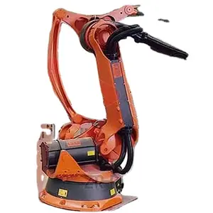 Robot Industri palletisasi dengan integrasi sistem robot dan sistem konveyor kuka palletizer