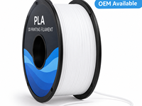 Filament PLA blanc, bobine de 1,75 mm, 1 kg, filament d'imprimante 3D économique Yiqiu3D pour Bambu Lab Creality