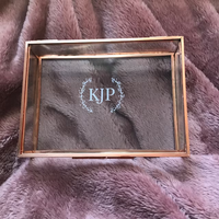 Boîte de rangement en verre, vitrine pour bijoux, bouquet de mariage, souvenir, organisateur de maquillage, salle de bain, salon, style américain, 501 ml