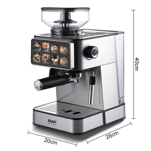 Cafetera RAF de 1350W, 1.8L, Máquina Automática de Espresso con Sistema de Preparación Doble Integrado y Varilla para Café de Goteo - Product Image 6