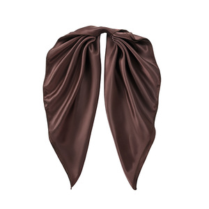 Foulard en soie 70x70 cm carré, couleur unie, multifonctionnel, pour femme, idéal pour les hôtesses de l'air professionnelles - Product Image 2