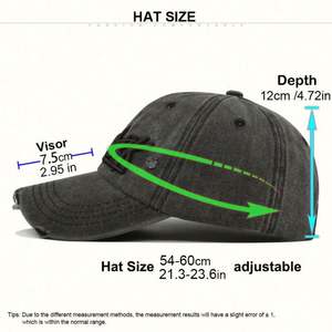 Gorra de Béisbol de 6 Paneles Bordada y Desgastada Personalizada al por Mayor, Estilo Dad Hat, Vintage, Deportiva, Formal, de Mezclilla Lavada, de Alta Calidad - Product Image 4