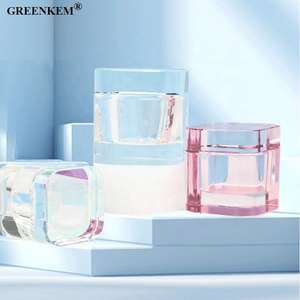 Spazzola per unghie quadrata ispessita con coperchio protettivo spazzola per la conservazione del liquido per la pulizia di una tazza per unghie di cristallo resistente - Product Image 3