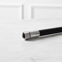 Robinet de cuisine moderne monotrou avec tuyau flexible en silicone rotatif, montage sur plan, poignée unique, en acier inoxydable 304