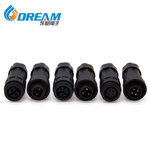 Connecteur étanche DREAM M12 à 2 broches en nylon, type à souder mâle-femelle pour câble, pour bandes LED IP68 - Product Image 1
