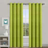Rideaux occultants pour salon, rideaux à œillets pour hôtel, rideaux de fenêtre en polyester tissé à œillets de haute qualité pour la maison et les fenêtres de appartement