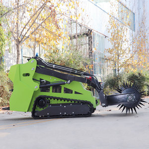 Minicargadora con Motor Honda y Máquina Perforadora de Césped con Bomba de Tracción por Orugas para Drenaje de Césped - Product Image 2