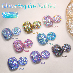 Nouveau Gel à Ongles Transfrontalier à Paillettes Flash, Effet Étoile Brisée, Paillettes Diamantées Couleur Magique, Thérapie Lumineuse, Imperméable - Product Image 2