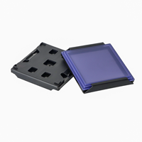 Boîte de transport antistatique Yulson YX-KMH ABS ESD pour puces, avec libération sous vide, support de puces 4 pouces, étui de stockage LED pour puces, conteneur d'expédition de micro-puces