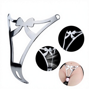 Nuovo Intimo <span class=keywords><strong>Donna</strong></span> ODM con Fiocco e Texture Metallica, Outfit Moda Puro Desiderio, <span class=keywords><strong>Perizoma</strong></span> Regolabile in <span class=keywords><strong>Pelle</strong></span> a Vita Bassa - Product Image 1