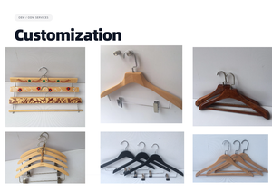 Porte-vêtements en bois et fer multifonctionnel, finition brillante, avec crochets et barres, écologique, classique, simple niveau, pour vestes, chemises et costumes, vente en gros - Product Image 5
