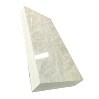 Plaque de marbre UV de 2 mm, 2,5 mm, 3 mm d'épaisseur, panneau mural en PVC, haute brillance, imperméable, accepte les dimensions et les couleurs personnalisées