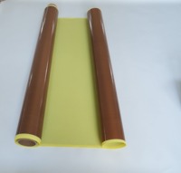 Ruban adhésif PTFE haute température en silicone souple simple face sensible à la pression avec papier de protection jaune pour machines de scellage